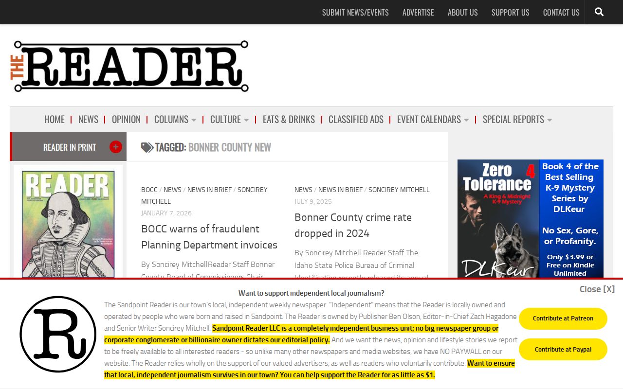 Sandpoint Reader Bonner County crime and court news tag