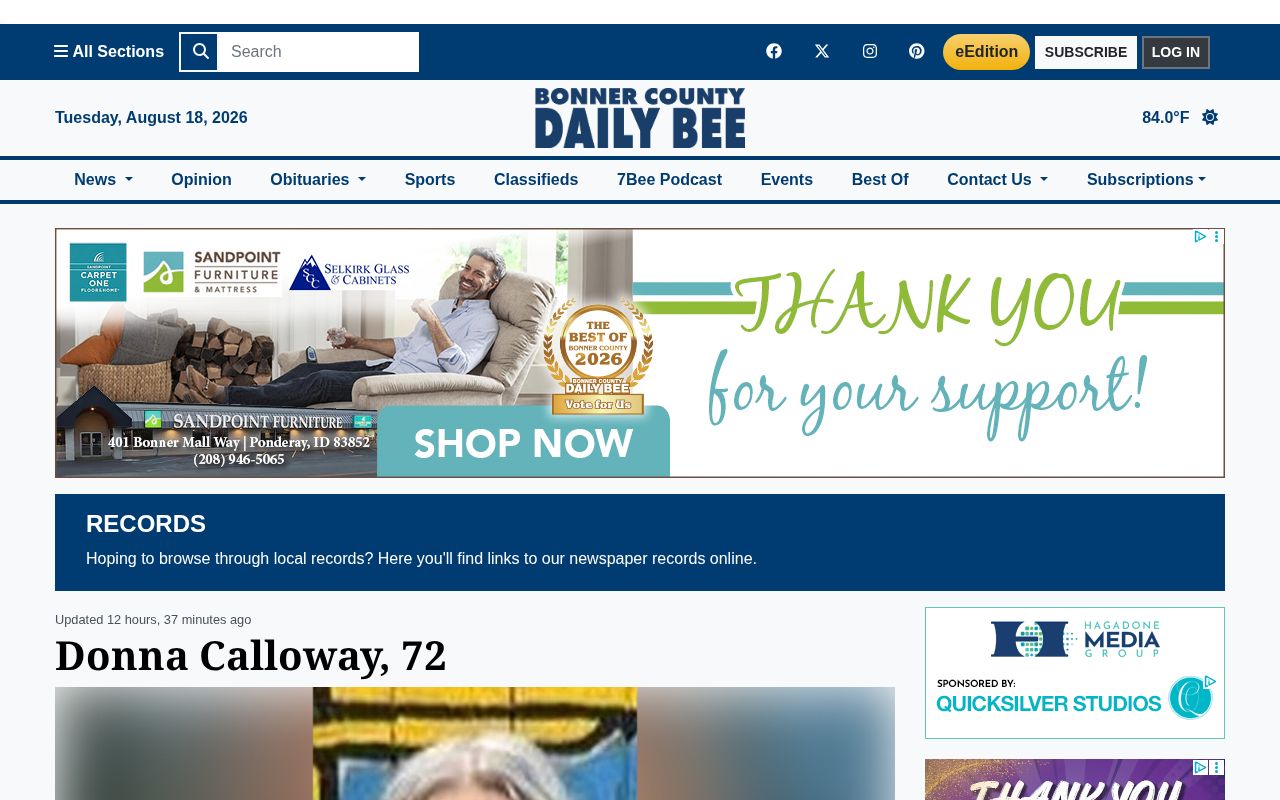 Bonner County Daily Bee police and crime records page