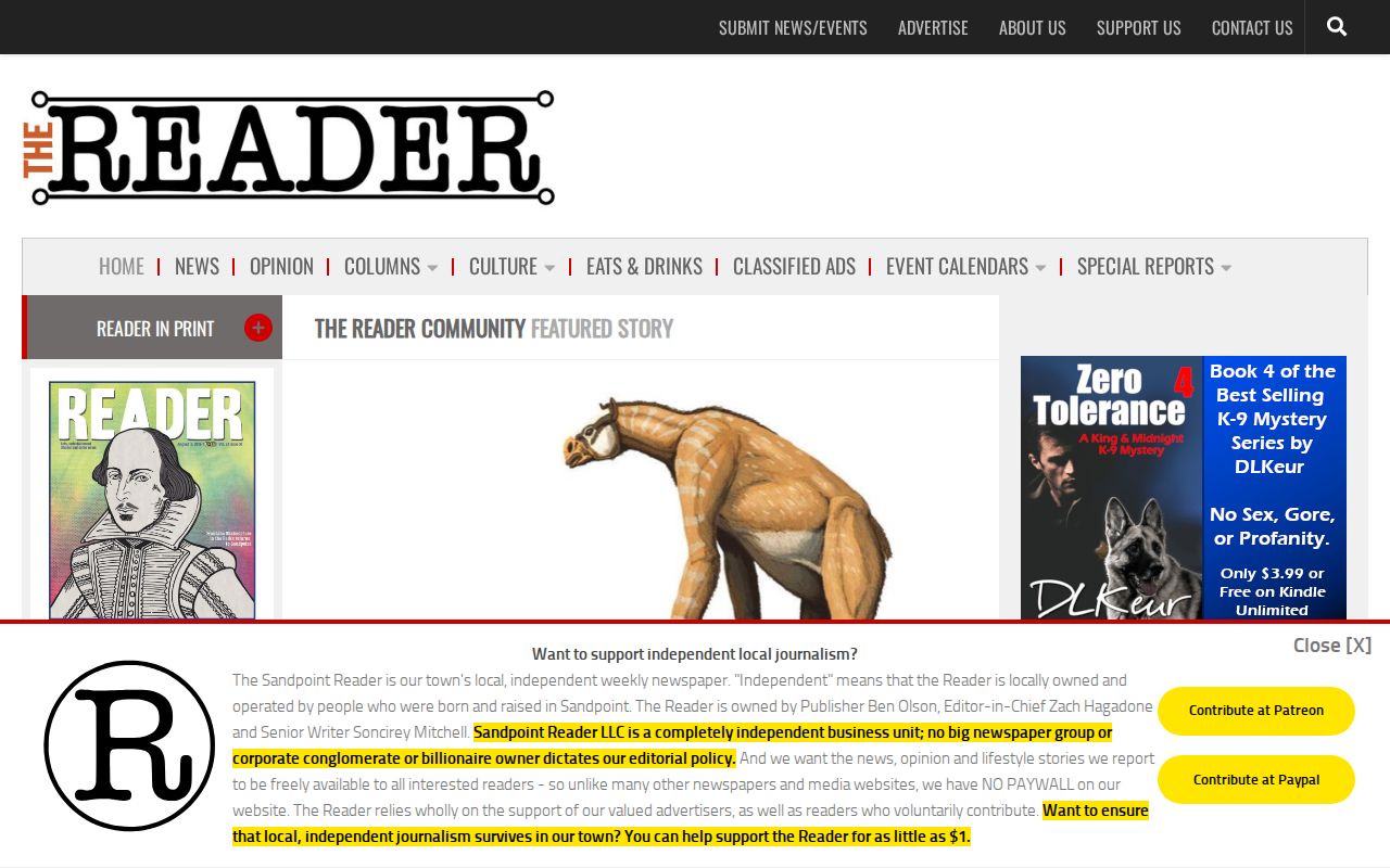 Sandpoint Reader local Bonner County crime news source